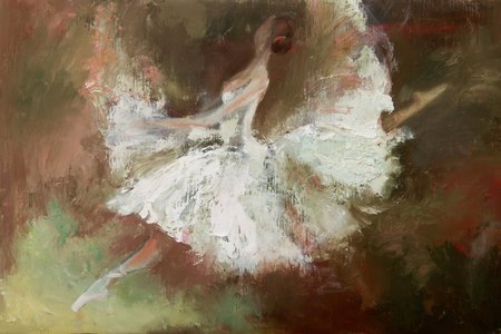 Balerina - paint, pictura, ballerina, balerina, tablou