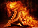 Fire woman