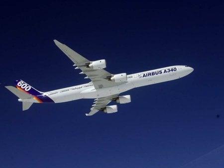 Airbus A340 - airplane, aircraft, airliner, airbus