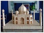 Taj Mahal Made up of Toothpicks.