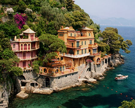 Magnificence of Italian villa - italy, beautiful, villa, sea