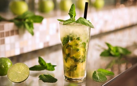 Lime cocktail