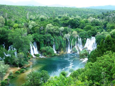 waterfall Kravice - kravice, waterfall, herzegowina, river trebizat