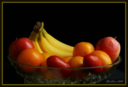 Fruit Medley - plums, apples, bananas, oranges, fruit