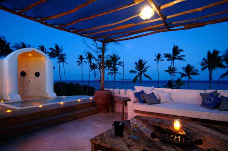 Beautiful evening - pretty, veranda, romantic, beach, terrace, night, interior, style, villa, view, exotic, nice, house, luxury, palms, beautiful, photography, candle, sea, lovely, cool, architecture, ocean, drink, harmony, champagne, glasses, design, peaceful