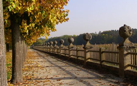 peaceful park - trees, manmade, photography, beauty, leaves, fall, nature, autumn, sky, park