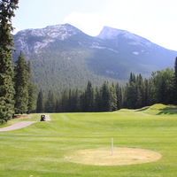 Mountains & golf course in Banff Alberta National Park 17