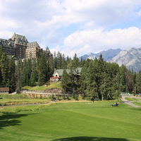 Mountains & Golf course in Banff Alberta National Park 21