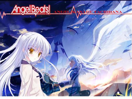 angel beats kaneda - white, piano, angel, hair, wings, angel beats, kaneda