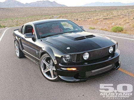 05 Gt - ford, mustang, black, custom