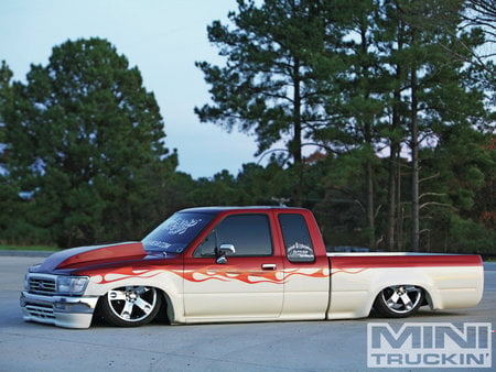 94 toyota - lowrider, 2 tone, custom, truck