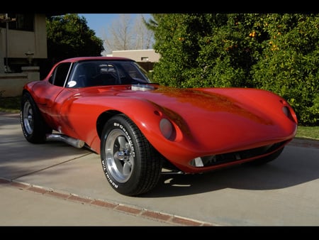 1965 chevy cheetah red - cheetah, chevy, 1965, red