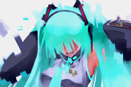 Hatsune Miku - anime girl, vocaloid, twintails, beautiful, hot, beauty, hatsune miku, miku, cute, hatsune, aqua hair, vocaloids, sexy