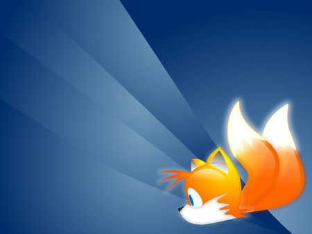 Firefox Tails - tails, vector, firefox, cartoonish, sonic the hedgehog