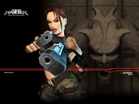 Tomb Raider - tomb raider, tomb raider ii, lara croft, pistol packing