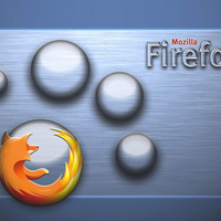 Firefox Brushed Aluminum Bubbles