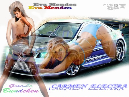 eva carmen - babe cars