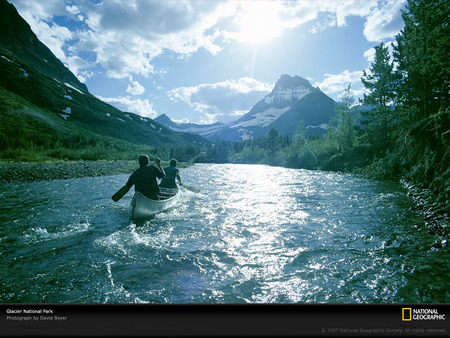 Canoe - sports, trees, water, rivers, sea, ocean, nature, green, lakes, canoe