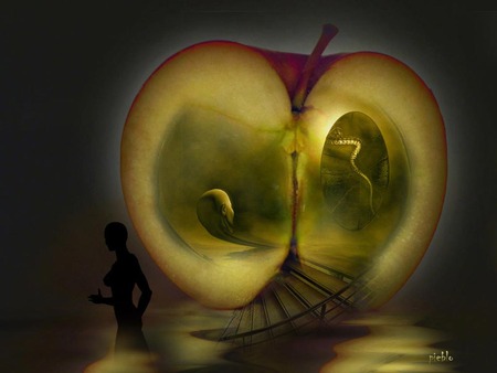 Eve's Nemesis - apples, fantasy, fruit, religion, gardens