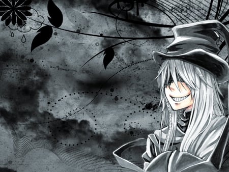 THE Undertaker - undertaker, kuroshitsuji, creepy, boy, anime, goth, shinigami, black