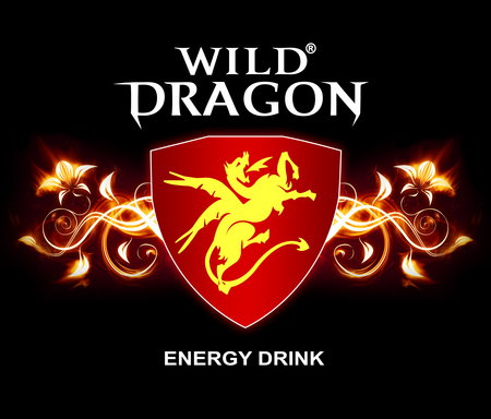 Wild Dragon Energy Drink - flame, wild dragon, wallpaper, energy drink, logo