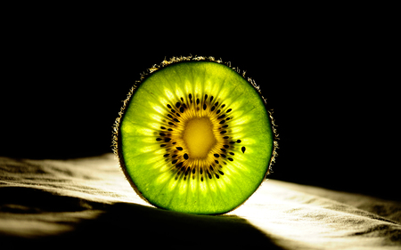 Kiwi fruit - kiwi, beautiful, green, black, fruit