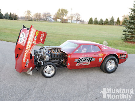 Gasser - ford, mustang, racing, 1968