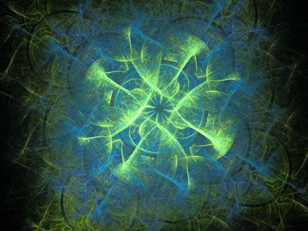 Blue and Green should never be seen - fractal, fractals, swirl, blue, green