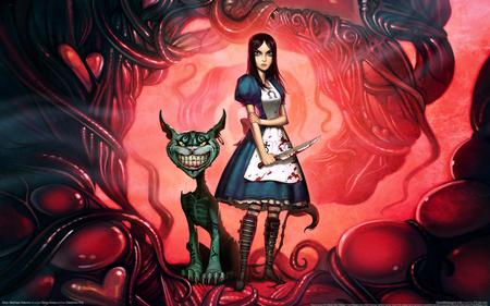 Alice: Madness Returns - blood, video game, alice, girl, hd, cg, horror, fantasy, madness returns, devil, alice- madness returns, adventure, knife