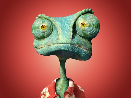 chameleon - cartoon, rank, movie, chameleon, wallpaper