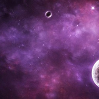 PLANETS IN A PURPLE FOG