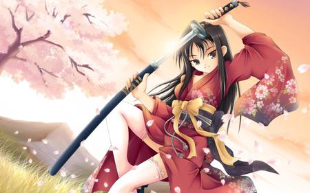 warrrior girl_1 - lonely woman, cute, warrior, beautiful