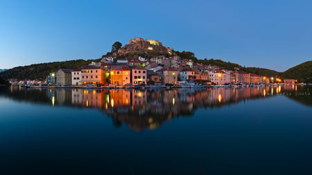 house from lake - lake, house, from