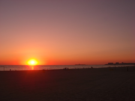 Puesta de sol en Cádiz