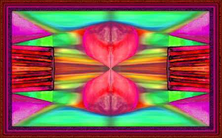 Double Vision - abstract, jimenez, watercolor, frames, digital, wallpaper, frame