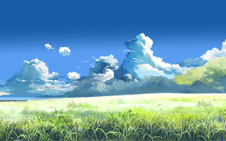 field - anime, wallpaper, 5 centimeters per second, other