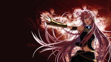 Megurine Luka - pretty, vocaloid, long hair, luka, stunning, pink hair, blue eyes, idol, anime girl, beautiful, hot, megurine, singer, beauty, cool, badass, awesome, megurine luka, cute, sexy, vocaloids