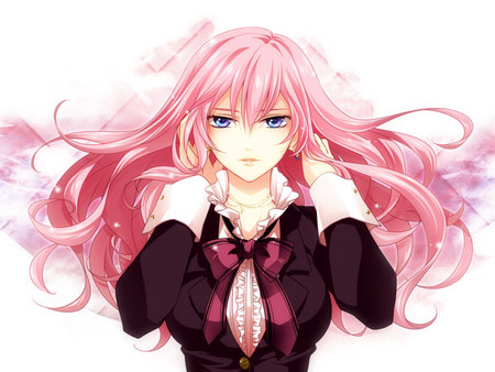 Megurine Luka - beauty, hot, anime girl, singer, pretty, idol, megurine luka, cute, megurine, luka, sexy, blue eyes, long hair, pink hair, stunning, vocaloids, vocaloid, beautiful