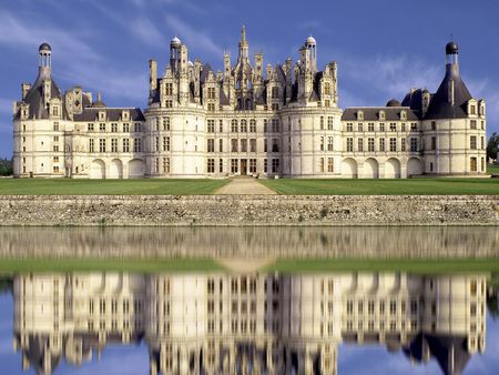 chateau de Chambord - chambord, loire, france, reflection, castle