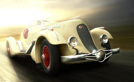 Duesenberg Meteor - fast, duesenberg meteor, cg, hd, speed, car, digital art, martin lisec, old fashion