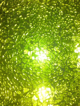 green lighted precious crystals - light, crystal, green, precious