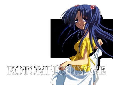 Kotomi Ichinose - clannad, long hair, kotomi ichinose, blue hair