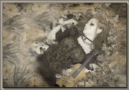 DARK & ROMANTIC - dark, romantic, female, violin, gothic