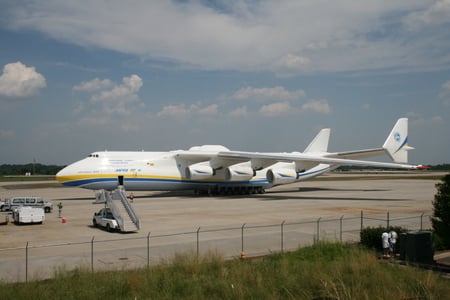 Antonov AN-225 - plane, antonov, biggest plane, charlotte airport