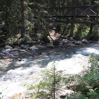 River & bridge in Banff Alberta National Park 34