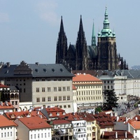 Prague Castle from Petrin Hill