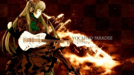 Vocaloid Paradise - guitar, vocaloid, miku, paradise, hatsune