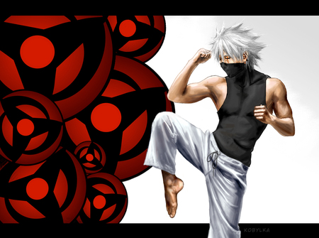 Kakashi Hatake - naruto, kakashi, in, pose, training, cool, hatake