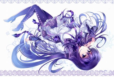 Akemi Homura - beauty, akemi homura, sexy, hot, long hair, anime girl, stunning, purple, pretty, beautiful, cute