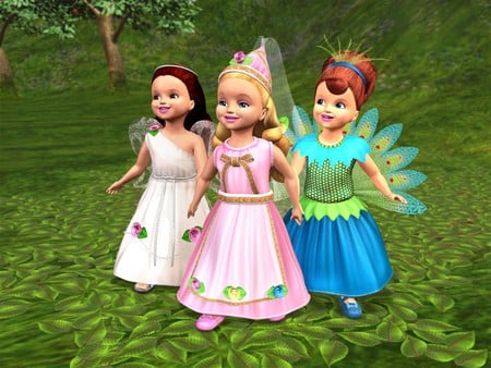 Dolls - grass, angel, queen, doll